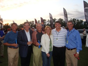 With Michael Breed, Bill Calfee, Stephanie Sparks and Curt Byrum. It was a memorable time at the Daniel Island Club!
