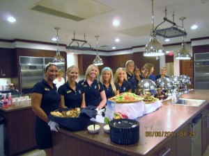 Part of the PGA TOUR's "Together, Anything's Possible" initiative, the TPC Sawgrass Beverage Cart Attendants volunteered at the Gabriel House of Care. 