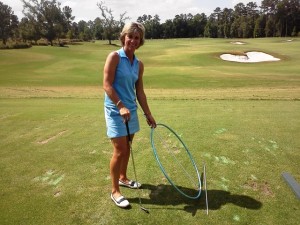 "Doctor 59" Krista Dunton on the range with a variety of swing props. 