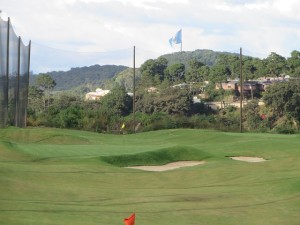 Top Tee golf, aim point is the gigantic Guatemala flag in the distance!
