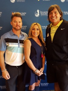 With professional golfer Brian Gay and his wife Kimberley.